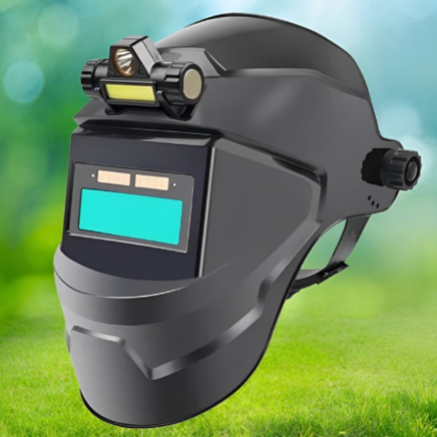 Auto-Darkening Welding Mask With Headlamp