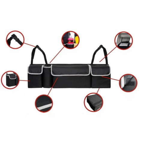 Organisateur De Coffre De Voiture — Rangement Pratique Et Spacieux