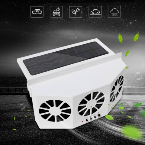 مروحة شمسية للسيارة – مثالية في الصيف