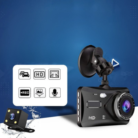 Front and Rear Dashcam — Clear and Accurate Recordings