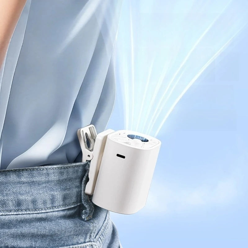 Rechargeable Fan With LED Screen — Portable Freshness And Long Battery Life 