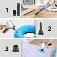 Ασύρματη Φορητή Σκούπα Αυτοκινήτου – Ισχυρή, Ελαφριά & Επαναφορτιζόμενη USB 