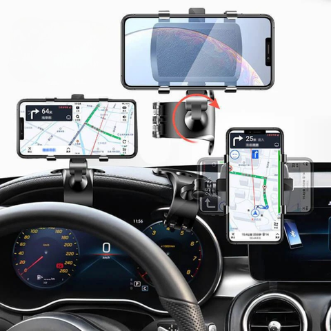 دعم هاتف السيارة - دوران 1200 درجة وثبات آمن 