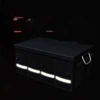 Large Capacity Car Trunk Organizer - Multiple Compartments and Total Stability