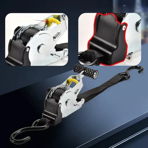 Retractable Ratchet Strap For Car — Simplified Safety And Fixing 