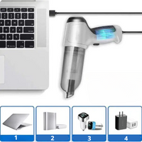 Ασύρματη Φορητή Σκούπα Αυτοκινήτου – Ισχυρή, Ελαφριά & Επαναφορτιζόμενη USB 