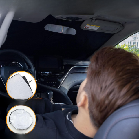 Folding Sunshade Windshield — Compatible with 2 and 4 Doors 