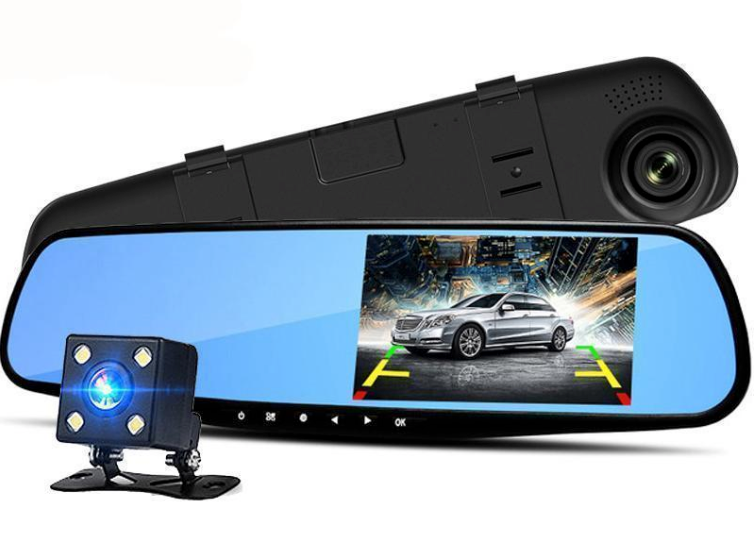 Dual Lens Dash Camera - Continuous Monitoring & Wide Angle