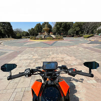 Motorcycle Anti-Glare Mirrors – Universal, Adjustable & Sporty Design