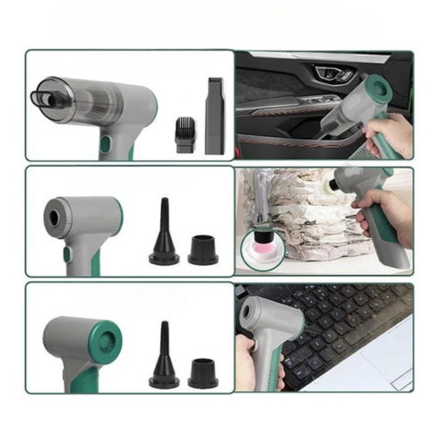 Kabelloser 3-in-1 Staubsauger für das Auto – Vollständige und praktische Reinigung 