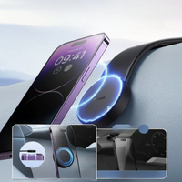 شاحن لاسلكي للسيارة - تثبيت غير ملحوظ ومتوافق مع جميع الطرازات 