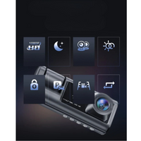 كاميرا السيارة الأمامية والداخلية - تسجيل عالي الدقة 