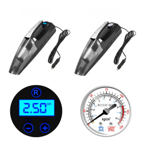 Aspirapolvere per auto 4-in-1 – Alta prestazione 12V/120W 