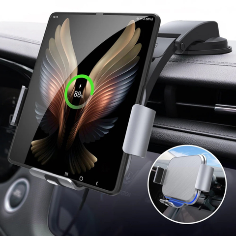 Car Phone Support – Integrated Mounting and Wireless Charging 