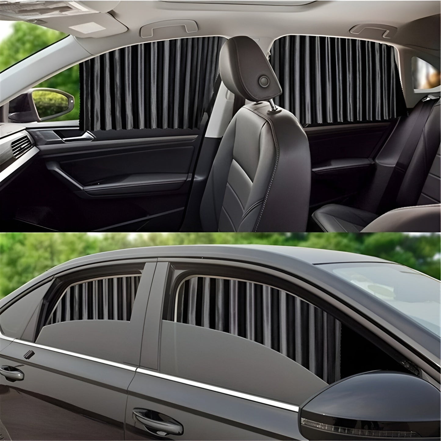 Magnetyczne zasłony do samochodu — ochrona przed słońcem i natychmiastowa intymność 