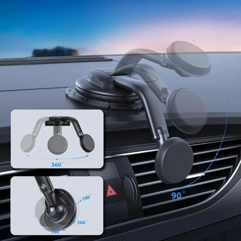 Yhteensopiva universaali magneettinen puhelintuki – Kiinnitys kojelautaan 