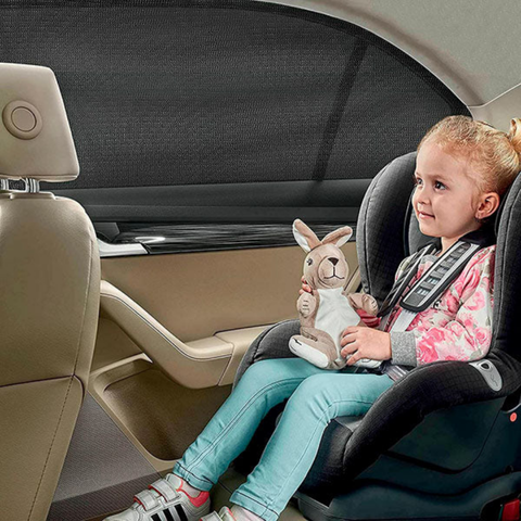 סט של 4 מסנני שמש לרכב – התקנה מהירה והגנה מפני שמש 