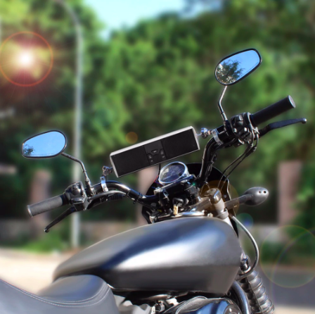 Motorcycle Speaker With Handlebar Mount — Ideal For Your Music Rides 