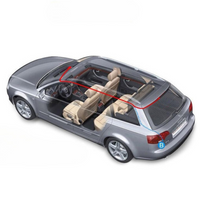 كاميرا لوحة القيادة 3 قنوات Full HD 1080p مع شاشة — رؤية أمامية، خلفية وداخلية 