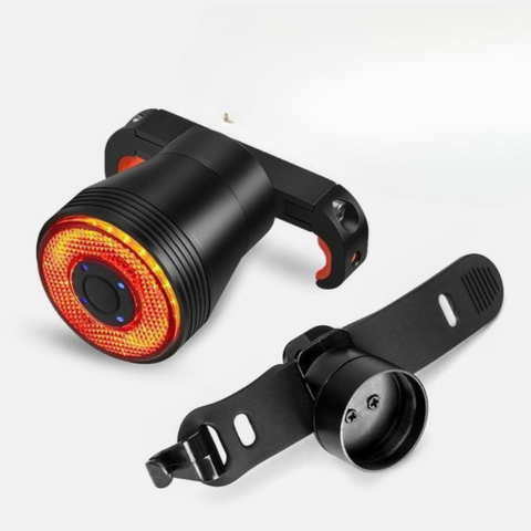 Rear LED Bike Light With Intelligent Brake Sensor — Ideal For Urban And Sports Rides 