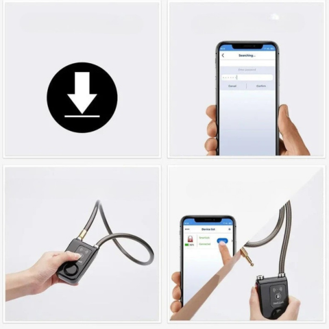 Smart Bike Lock With 110dB Alarm And App Control — Reliable And Modern Protection 