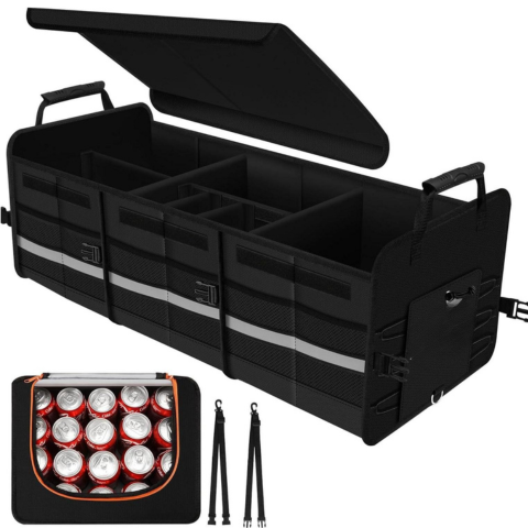 Car Trunk Organizer With Cooler Bag — Comfort And Organization 