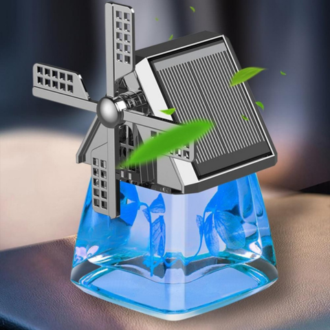 Solar Car Fragrance Diffuser — Continuous Freshness Without Battery 
