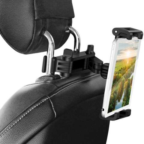 תמיכה במושב רכב לטלפון ולטאבלט — אידיאלי לנסיעות ולבידור 