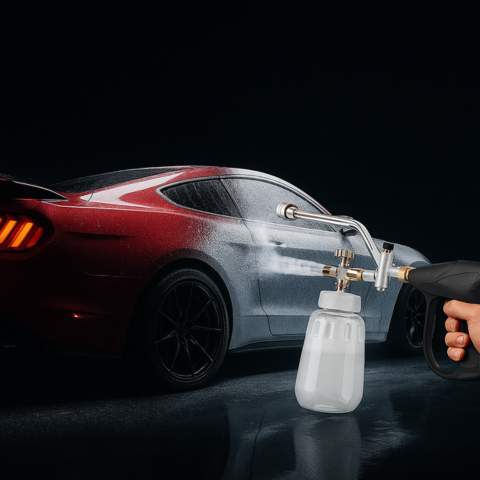 High Pressure Gun With Foam Cannon — Powerful Cleaning 