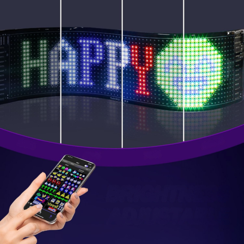 Programmerbart LED-skjerm for bil — Moderne kommunikasjon og stil 