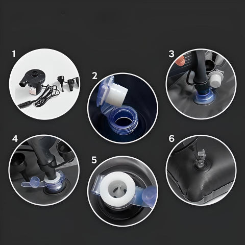 Materac dmuchany na tylną kanapę samochodu – praktyczny i łatwy w instalacji 