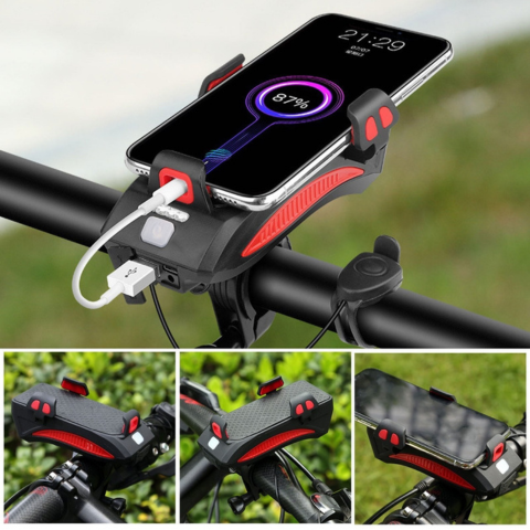 Multifunctional Bike Light – Phone Holder and Horn 