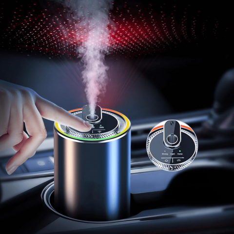 Light Aromatherapy Diffuser for Car — Purifier & LED Ambiance 