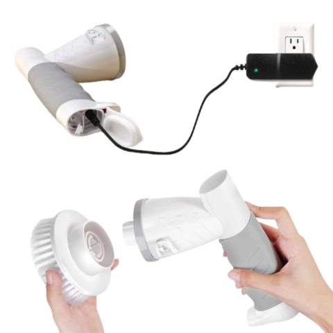 Ηλεκτρική Βούρτσα Καθαρισμού — Επαναφορτιζόμενη και Πολυλειτουργική 