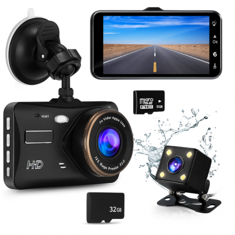 Front and Rear Dashcam — Clear and Accurate Recordings 