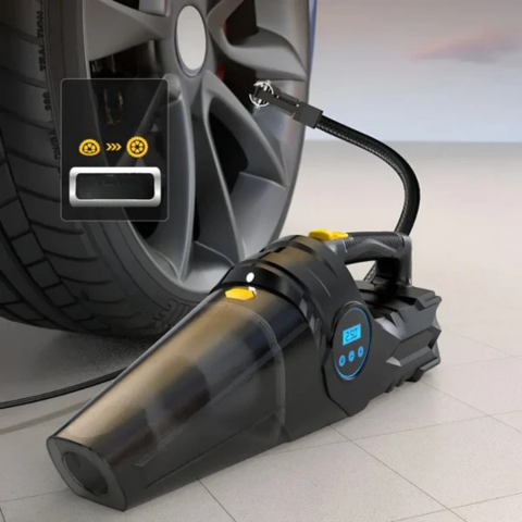 Multifunctional Car Vacuum Cleaner — Instant Cleaning and Inflation 