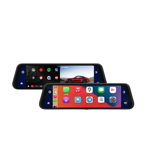 Intelligent Rear View Mirror with Front & Rear Camera - HD Vision & Parking Assistance