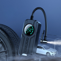 Přenosný vzduchový kompresor – Vysoce přesný LED displej 