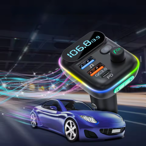 Bluetooth FM -lähetin autolle — Selkeät puhelut & langaton musiikki 