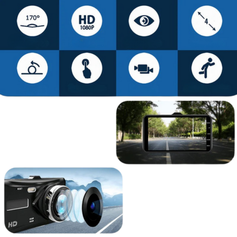 Front and Rear Dashcam — Clear and Accurate Recordings 