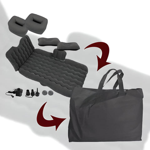 Materac dmuchany na tylną kanapę samochodu – praktyczny i łatwy w instalacji 