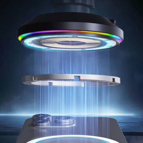 Support De Téléphone Voiture – Charge Sans Fil Et Éclairage Led