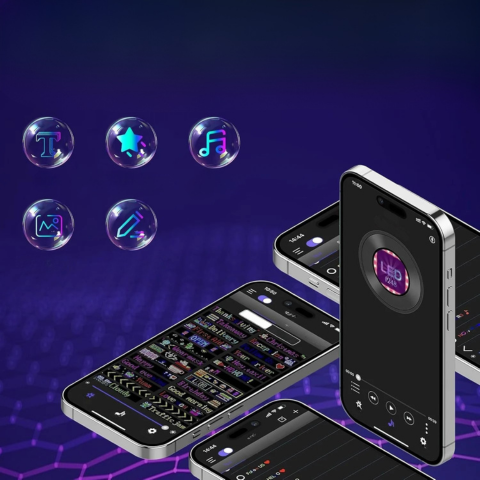 Programmerbart LED-skjerm for bil — Moderne kommunikasjon og stil 