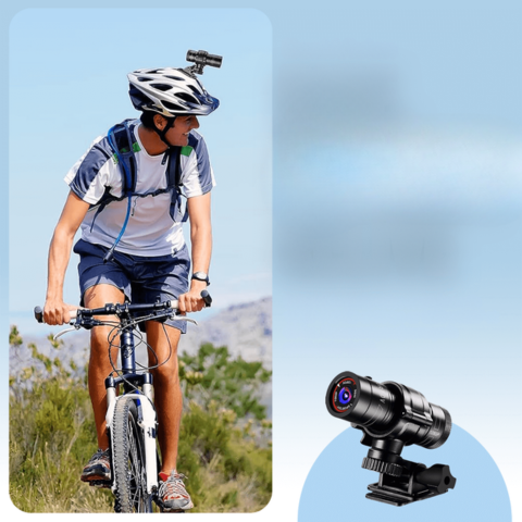 Waterproof Camera For Handlebar And Helmet – Ideal For Cycling And Motorcycling 