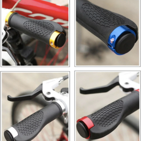 Rubber Handlebar Grips For Bicycle — Stability And Control 