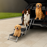 Foldable Stairs for Dogs — Easy Access to the Car Trunk 