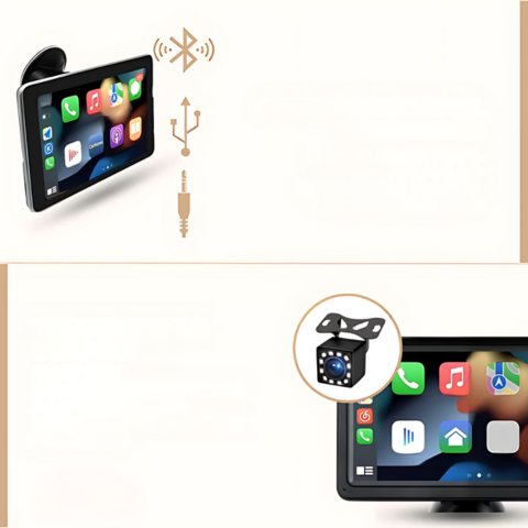 Car Multimedia System - HD Screen & Wireless CarPlay