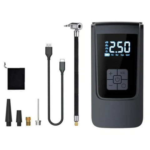 Mini Compressore d'Aria Portatile — Gonfiatore Senza Fili Intelligente 