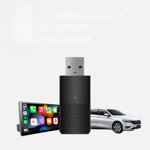 Wireless CarPlay Adapter — Compatible with iOS & Android Auto 