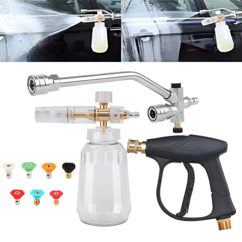 High Pressure Gun With Foam Cannon — Powerful Cleaning 